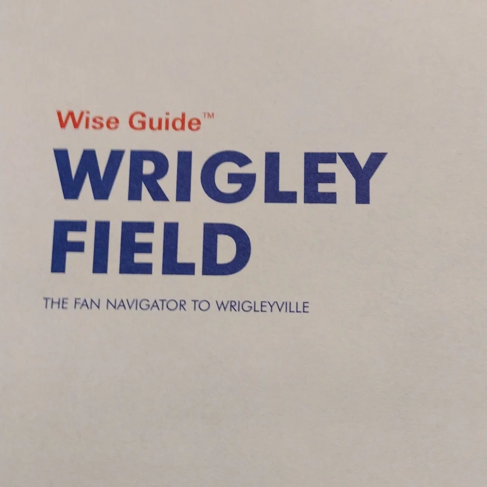 SOLD!! Gently Used Wise Guide To Wrigley Field Fan Navigator Booklet/Book! - Picture 6 of 7